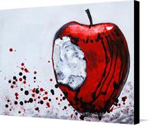 Canvas print of Apple by the artist artbasik Michael Rados