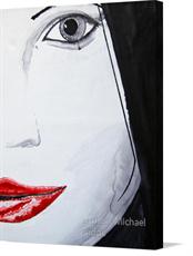 Canvas print of Beauty - Lips by the artist artbasik Michael Rados