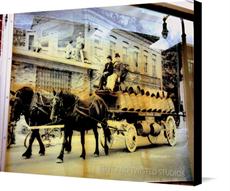 Canvas print of A WINDOW TO THE PAST by the artist BENT AND TWISTED STUDIOS