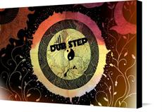 Canvas print of Abstract Dubstep Speaker Tie Dye #2 by the artist Abstract Dubstep Music Art