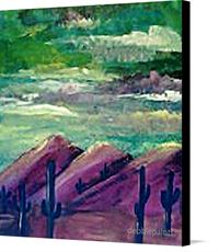 Canvas print of Arizona Sunset by the artist debbiepaints