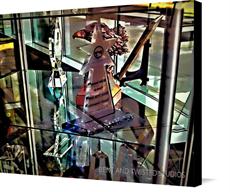 Canvas print of CRYSTAL CORNER - Ltd Ed of 5 by the artist BENT AND TWISTED STUDIOS