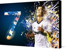 Canvas print of Cristiano Ronaldo Splash Poster Exclusive Edition Cristiano Ronaldo Canvas by the artist Royal Printing