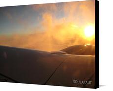 Canvas print of FLYING ABOVE THE CLOUDS by the artist SOULANAUT