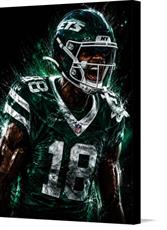 Canvas print of Kenyon Sadiq, Rookie Jets Art by the artist BillyGeneDigiArt