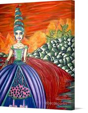 Canvas print of Marie Antoinette in Hell by the artist rebeccaparks
