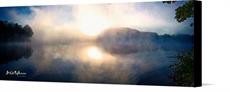 Canvas print of Morning Fog on the Lake by the artist Baldii McGuiness Photography