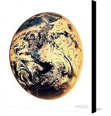 Canvas print of NO Earth by the artist eWORKS