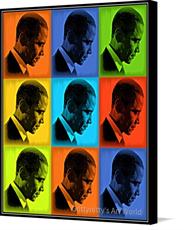 Canvas print of Obama Collage by the artist Grittynitty's Art World