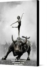 Canvas print of Occupy Wall Street Poster Firesole (Limited Edition) by the artist occupywallst