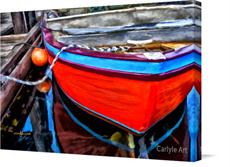 Canvas print of Red Bow by the artist Carlyle Art
