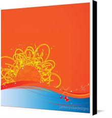 Canvas print of Rising Spring by the artist jamesyokedesigns