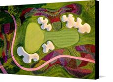 Canvas print of SentryWorld: The Flower Hole by the artist WiscoGolfAddict