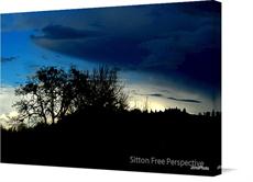 Canvas print of Skyscape Mountains by the artist Sitton Free Perspective