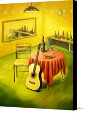 Canvas print of The Red Table by the artist RBMcGrath