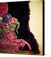 Canvas print of The Taffy Man by the artist Artimorean
