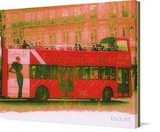 Canvas print of The old fashion bus by the artist Dia'n Art