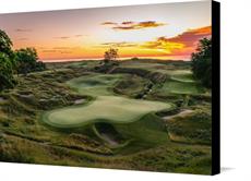 Canvas print of Whistling Straits: Glorious Sunrise by the artist WiscoGolfAddict