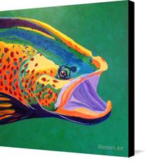 Canvas print of fish profile by the artist Western Art
