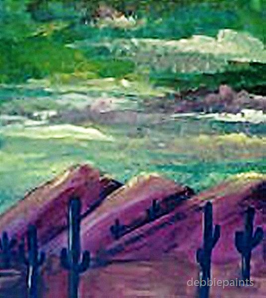 Arizona-Sunset by debbiepaints