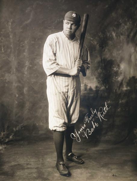 Babe-Ruth-Print by Vintage Baseball Posters