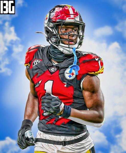 George-Pickens-SteelersGeorgia-Tear-Away-Jersey by BillBengalsGuy