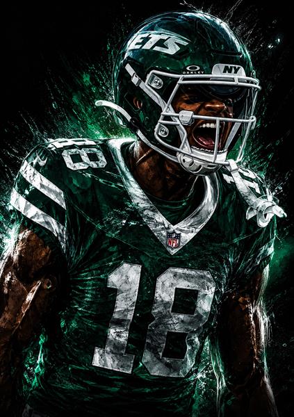 Kenyon-Sadiq--Rookie-Jets-Art by BillyGeneDigiArt