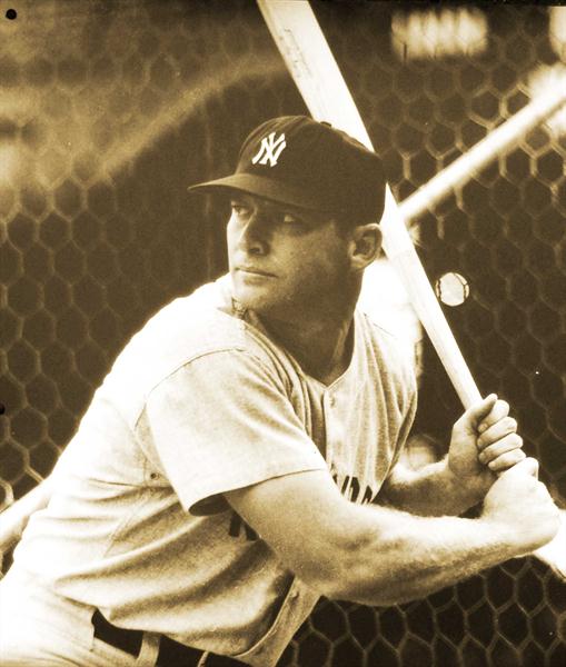 Mickey-Mantle-Print by Vintage Baseball Posters