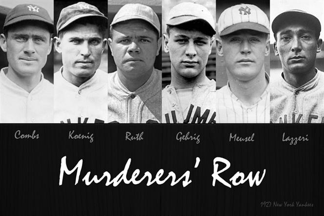 Murderers' Row by Vintage Baseball Posters