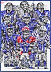 New York Giants Stadium Panoramic Poster - 40x13.5 Inch MetLife Stadium Wall Art