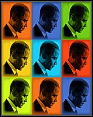 Poster print of Obama Collage by the artist Grittynitty's Art World