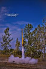 Poster print of Rocket Launch 6 by the artist Baldii McGuiness Photography