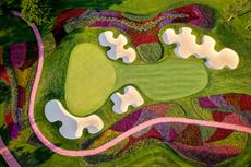 Poster print of SentryWorld: The Flower Hole by the artist WiscoGolfAddict