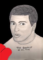 Poster print of THE GREAT MUHAMMAD ALI by the artist SOULANAUT