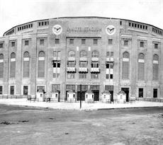 Poster print of Yankee Stadium from 1920 by the artist Vintage Baseball Posters