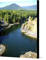 Canvas print of A River Runs Through It  by the artist Crossing Borders Media