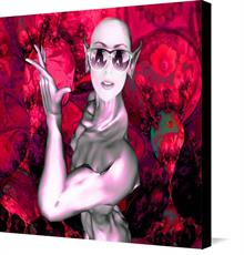 Canvas print of Alien Contact by the artist icarusismart Matthew Lacey