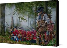 Canvas print of August 6 1763 the Battle of Bushy Run by the artist GillSanchez