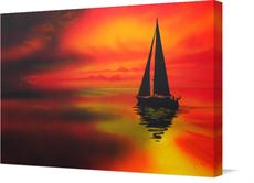 Canvas print of Away by the artist naturescapes
