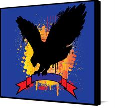Canvas print of Cool Eagle by the artist jamesyokedesigns