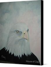 Canvas print of Eagle Eye by the artist House of Clay