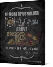 Canvas print of Food and Cheer and Song by the artist themattboard