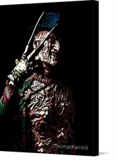Canvas print of Freddy Krueger by the artist JThomasKarnick
