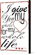 Canvas print of I give you my heart by the artist Designed By Mommy