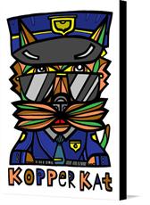 Canvas print of Kopper Kat BuddaKats by the artist The BuddaKats