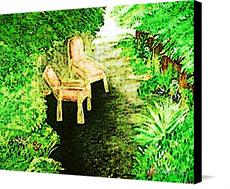 Canvas print of Mary&#39;s Garden by the artist debbiepaints
