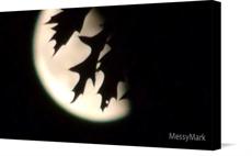 Canvas print of Midnight Moon by the artist MessyMark