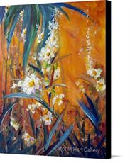 Canvas print of Orchid Abstract by the artist Carol M Hart Gallery