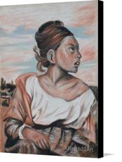 Canvas print of Orpheline by the artist Khatch22Art