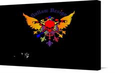 Canvas print of Outlaw Skull by the artist jamesyokedesigns